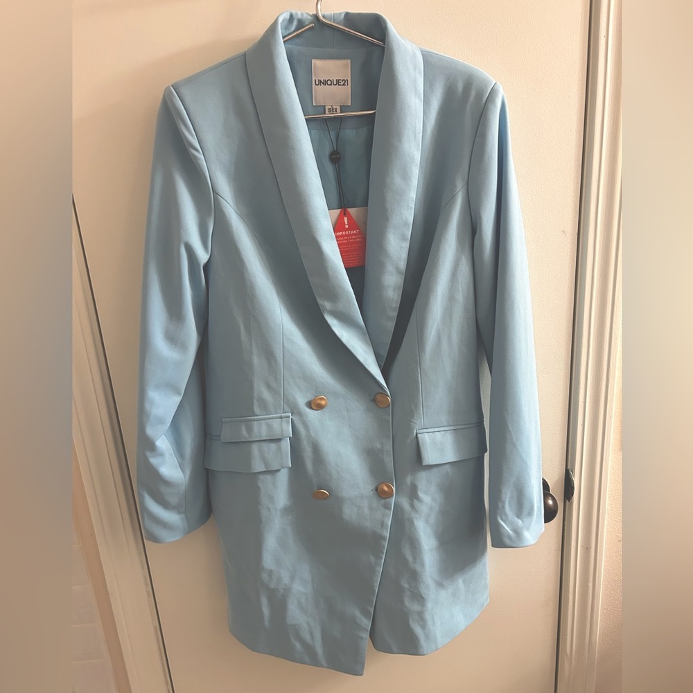 Women’s Blazer Dress - Baby Blue